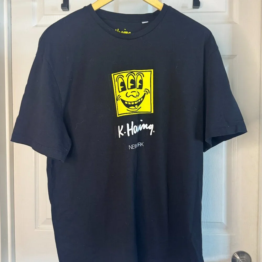 Keith Haring x JACK & JONES Graphic Tee – “New York” – Black & Yellow – Men’s XL - Picture 2 of 4